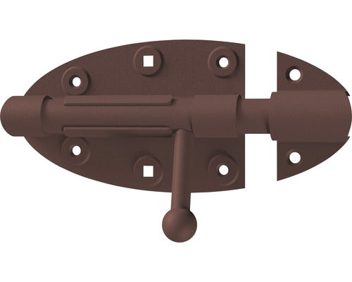 Zavor Metalic Universal Alberts Duravis 112x72 Mm, Blocare Prin Rabatare, Otel Zincat Maro Inchis