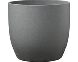 Masca Ghiveci Soendgen Basel Stone Ceramica Ø 19 Cm H 18 Cm Gri Inchis