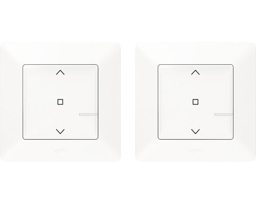 Set Intrerupatoare Pentru Jaluzele Legrand Valena Life With Netatmo, Simbol Sageti Sus-nul-jos, Alb, Conexiune Zigbee, 3 Piese