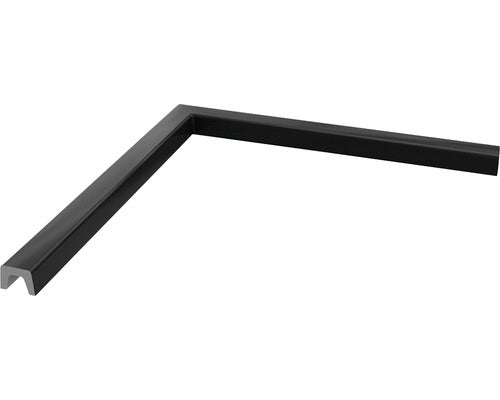 Prag Cabina Dus Unghi Drept din Marmura Compozita 100x100 cm Granit Negru