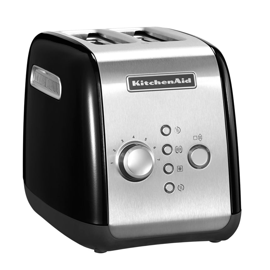 Prajitor de paine KitchenAid 5KMT221EOB Onyx Black, 1100W, 2 sloturi, Negru