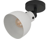 Spot Aplicat Matlock E27 Max. 1x40w, Negru/gri
