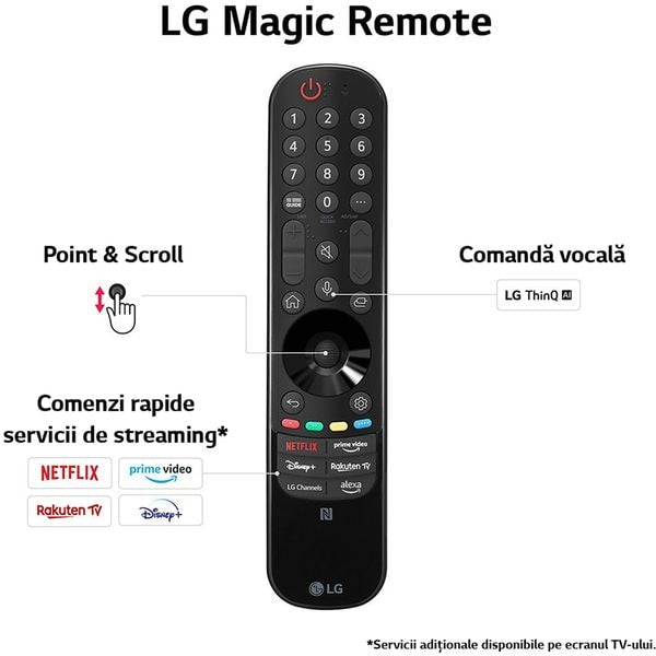 Televizor LG OLED 77B43LA, 195 cm, Smart, 4K Ultra HD, 100 Hz, Clasa F (Model 2024)