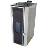 Termosemineu pe peleti Fornello Camino Rossi 25 kW, pompa Grundfos, vas expansiune, arzator inox