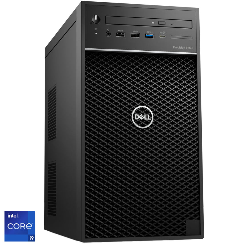 Sistem Desktop Dell Precision 3650 cu procesor Intel® Core™ i9-11900K pana la 5.30 GHz, Rocket Lake, 16GB DDR4, 2TB HDD + 512GB SSD, DVD-RW, NVIDIA Quadro RTX 4000 8GB, Ubuntu Linux 20.04