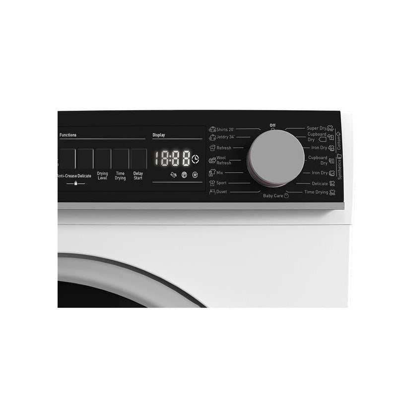 Uscator de Rufe SHARP KD-NHB8S7GW21-EE, Pompa de Caldura, 8 kg, 15 programe, Clasa A++, Alb
