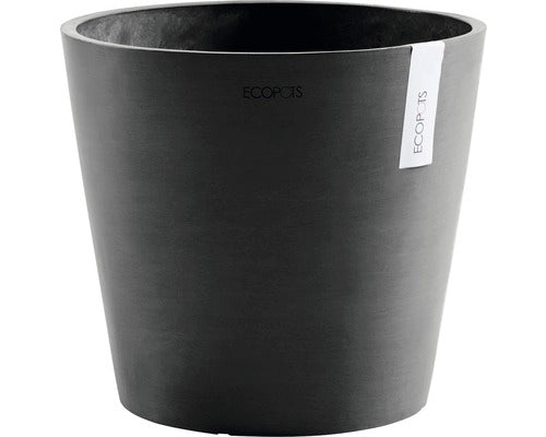 Ghiveci Ecopots Amsterdam Cu Sistem De Irigare Plastic Ø 40 Cm H 35 Cm Gri Inchis