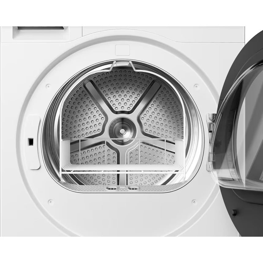 Uscator de Rufe HISENSE DH5S902BW, Pompa de Caldura, 9 kg, 14 Programe, Clasa A+++, Alb