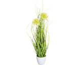 Planta Artificiala Iarba Allium In Ghiveci H 50 Cm Verde