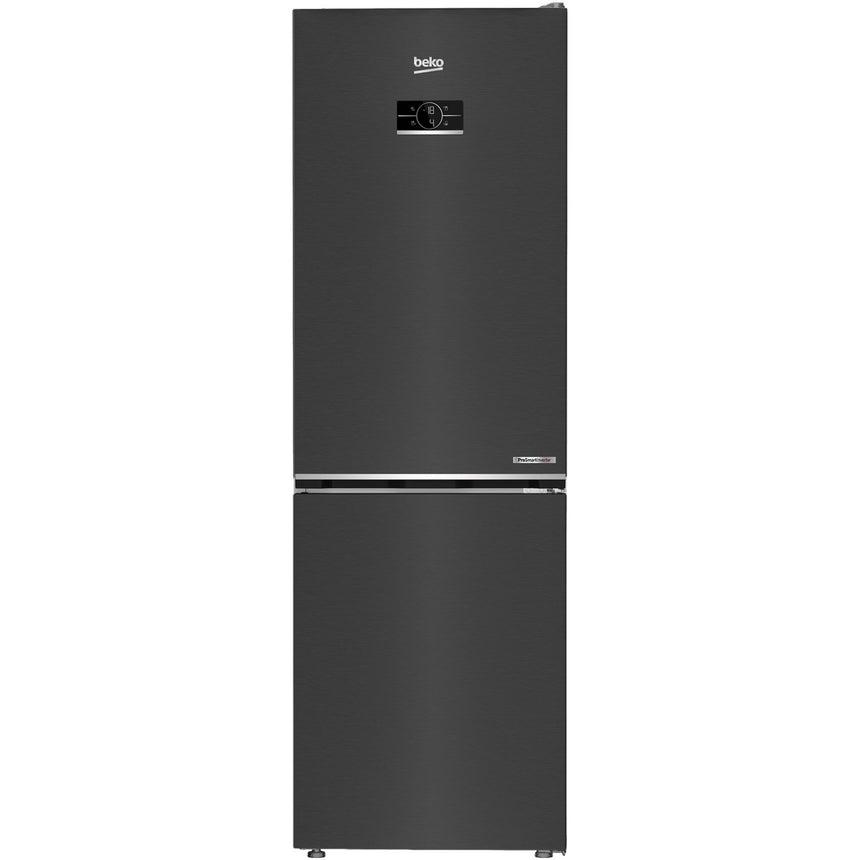 Combina frigorifica Beko B5RCNA365ZXBR, 316 l, No Frost, AeroFlow, HarvestFresh, BioCycle, Everfresh+, Clasa D, H 186.5 cm, Dark Inox