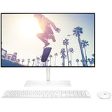 Sistem PC All in One HP 24-cb1054nq, Intel Core i7-1255U pana la 4.7GHz, 23.8" Full HD Touch, 16GB, 1TB, SSD 512GB, Intel Iris Xe Graphics, Free DOS, Alb