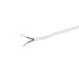 Cablu electric MYYUP, H03 VVH2-F, 2 x 0.75 mm², 100 m alb