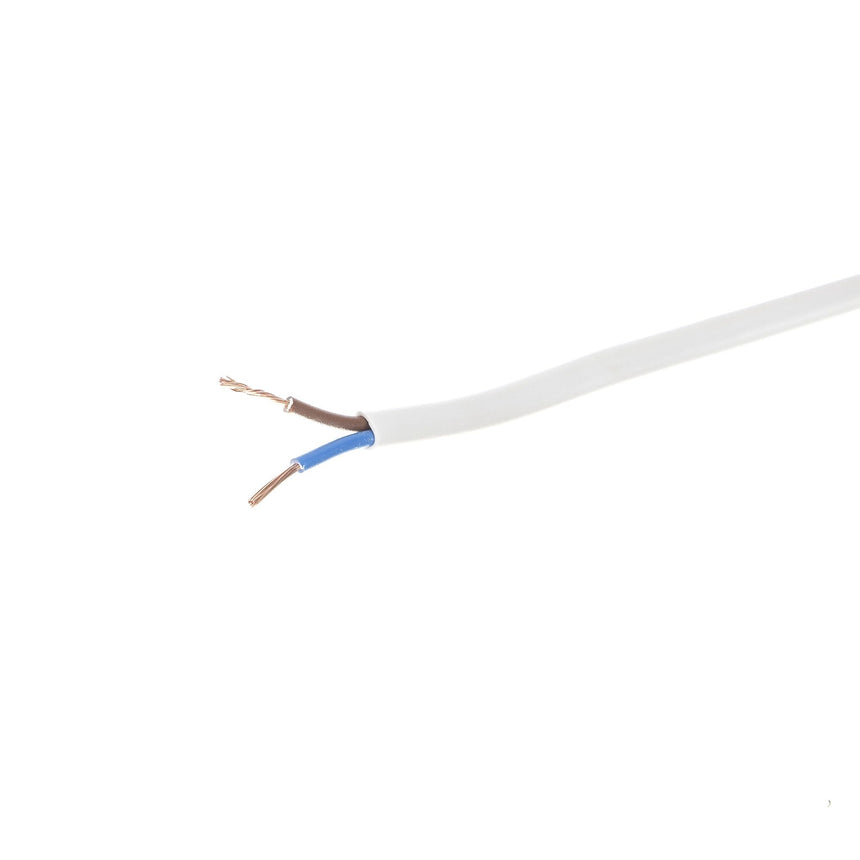 Cablu electric MYYUP, H03 VVH2-F, 2 x 0.75 mm², 100 m alb
