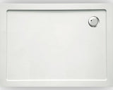 Cadita Dus Dreptunghiulara Sanotechnik din SMC 80x100 cm Alb