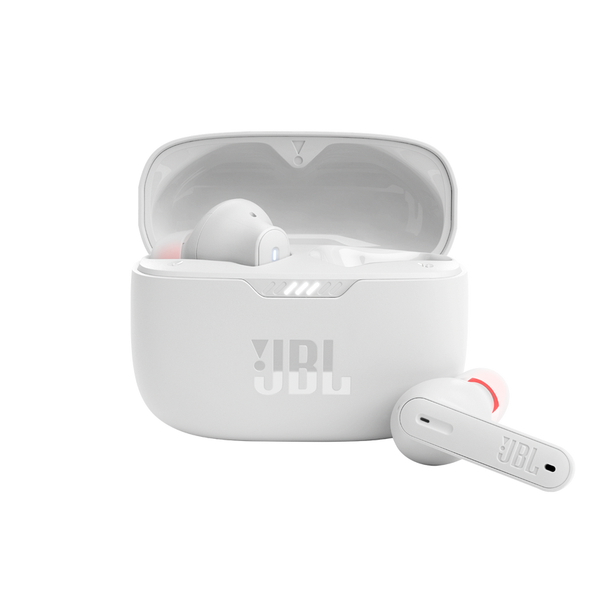 Casti audio in ear JBL Tune 230NC TWS, True Wireless, Pure Bass, Noise Cancelling, IPX4, Alb