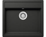 Chiuveta granit Schock Nemo N-100 Nero Cristalite 570 x 510 mm, adancime cuva 180 mm, universala, montare pe blat