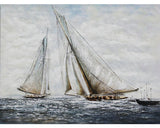 Tablou Pictat Sailboats 60x90 Cm