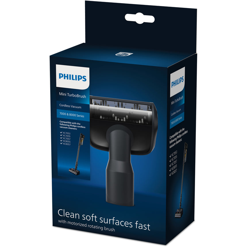 Mini perie turbo Philips XV1684/01, compatibil cu gama Philips Aqua seriile 7000, 8000, pentru indepartarea parului de animale de pe tapiterie, scaune si covoare