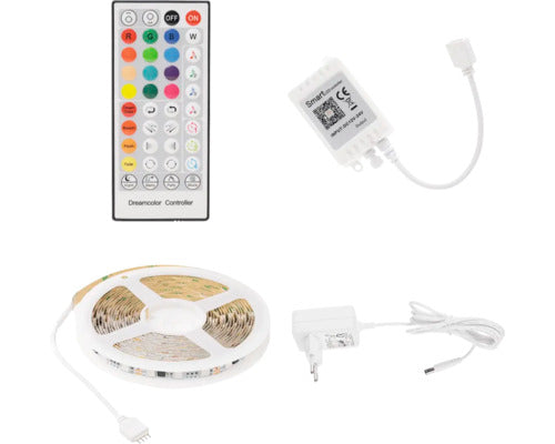 Set 2 Benzi Led Rgb Ql Lighting 5m 36w, Include Telecomanda, Controler Si Alimentator