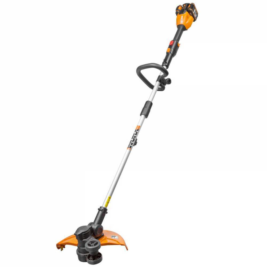 WORX WG184E.9 Trimmer de iarba fara fir Alimentat cu baterii, 40V (2x20V), latime de taiere 33cm - fara baterie si statie de incarcare