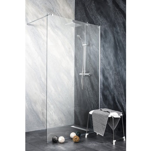 Paravan de dus walk-in Sanotechnik Freedom II MP500, sticla securizata, Easyclean, 147-149x195 cm
