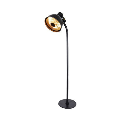 Incalzitor terasa EUROM Sunset 2000 W, Telecomanda, 3 nivele de incalzire si Iluminat,negru