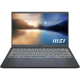 Laptop MSI Prestige 14 A12SC-079XRO, Intel Core i7-1280P pana la 4.8GHz, 14" Full HD, 16GB, SSD 512GB, NVIDIA GeForce GTX 1650 4GB, Free Dos, Gri