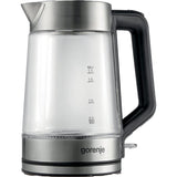 Fierbator apa GORENJE K17GED, 1.7l, 2200W, Argintiu-Negru