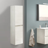 Coloana suspendata cu 2 usi KRING Easy, stejar alb, 31.5x136x33.5 cm