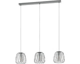 Lustra Floresta E27 Max. 3x40w, Negru/fumuriu