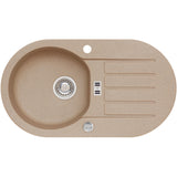 Chiuveta Algranit Alveus Niagara 40 A55, 780 x 435mm, material compozit, reversibila, Bej