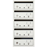 Cutie postala modulara 1x5, gri, C879, 30 x 21 x 59 cm