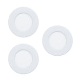 Set 3 spoturi incastrate FUEVA 5, EGLO, LED, 3X2.7W, 900 lm, lumina calda, otel, plastic, alb, 8.6 x 7.5 x 2.6 cm, A++