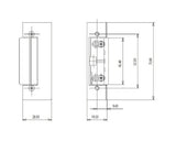 Broasca Ingropata Electromagnetica Nuova Feb Corni 6-12v / Ac & Dc, Cu Placa 25/159 Mm, Otel Inoxidabil