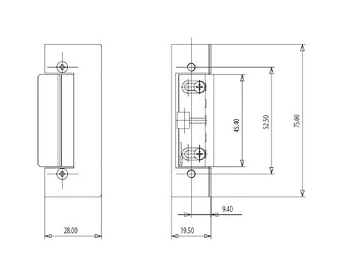 Broasca Ingropata Electromagnetica Nuova Feb Corni 6-12v / Ac & Dc, Cu Placa 25/159 Mm, Otel Inoxidabil