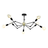 Lustra EXMOOR, EGLO, Metal, Negru, 8X60W