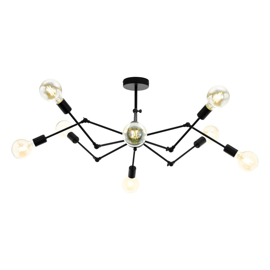 Lustra EXMOOR, EGLO, Metal, Negru, 8X60W
