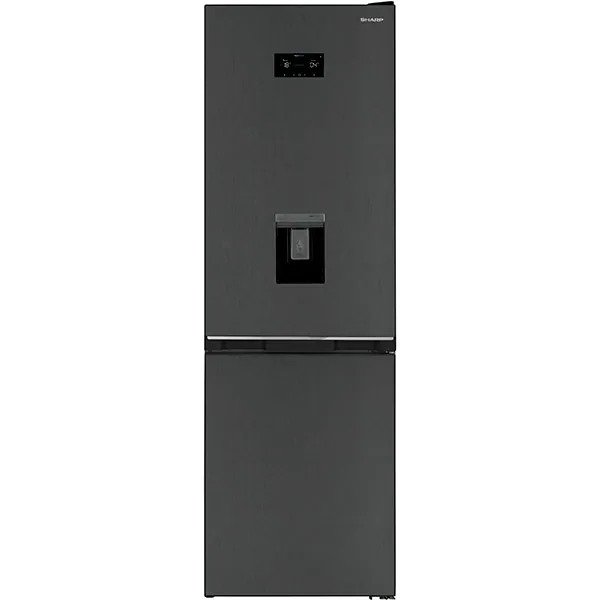 Combina frigorifica SHARP SJ-BA31DHDAE-EU, AdvancedNoFrost, Dozator Apa, 331 l, H 186 cm, Clasa E, Negru
