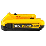 Acumulator Li-Ion DeWALT DCB183 XR 18V 2 Ah compatibilitate multipla, indicator nivel de incarcare, compatibil cu toate uneltele electrice DeWALT 18V XR
