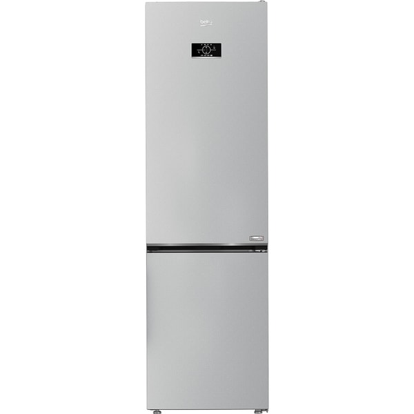 Combina frigorifica Beko B3RCNA404HM, 355 l, No Frost, HarvestFresh, AeroFlow, Fast Freeze,Dairy compartment ,MaxStore, Clasa E, H 203.5 cm, Gri