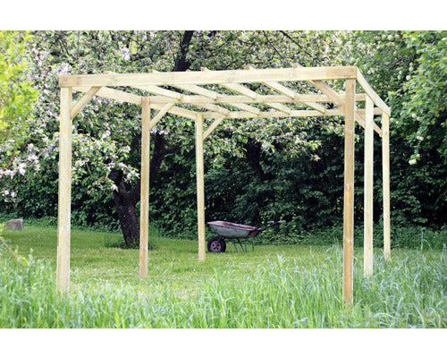 Carport Habrita Lemn De Pin Impregnat In Autoclava 300x497x246 Cm