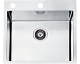 Chiuveta Bucatarie Cu O Cuva Alveus Pure 70, 56,5x52,5 Cm, Fara Picurator, Inox