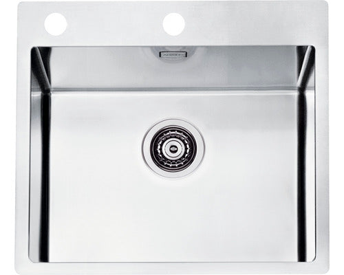 Chiuveta Bucatarie Cu O Cuva Alveus Pure 70, 56,5x52,5 Cm, Fara Picurator, Inox
