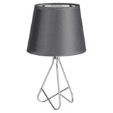 Lampa de birou Blanka 2775, cu intrerupator, 1xE14, gri+crom, IP20, Rabalux