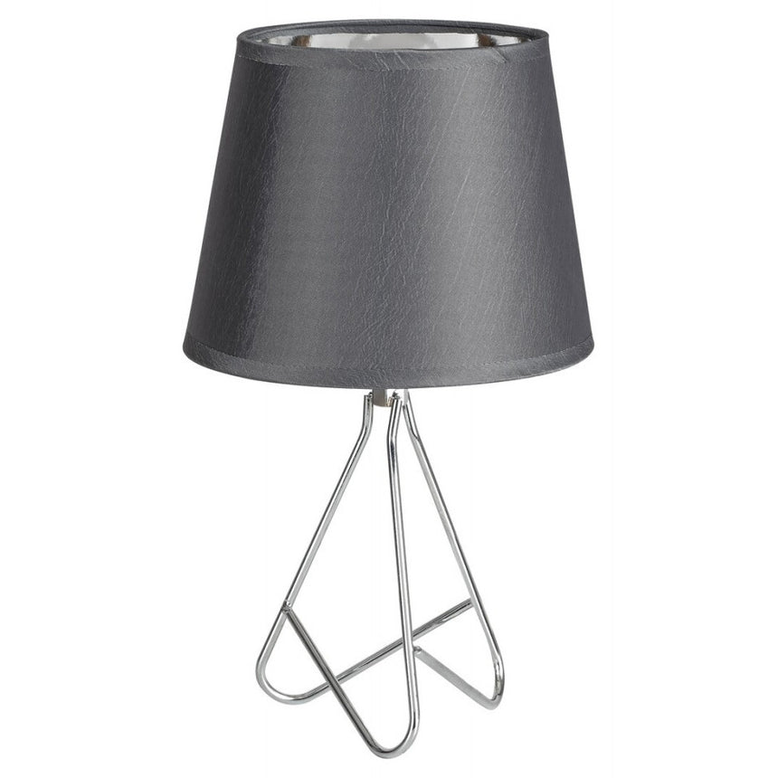 Lampa de birou Blanka 2775, cu intrerupator, 1xE14, gri+crom, IP20, Rabalux