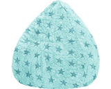 Fotoliu Puf Beanbag Sitting Point Fluffy Stars Xl Turcoaz 70x110 Cm