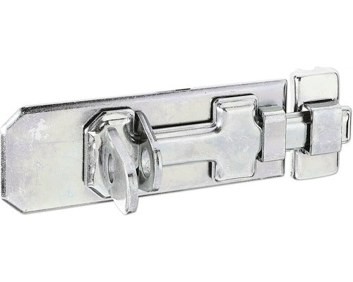 Zavor Metalic Universal Alberts 120x45 Mm, Blocare Cu Lacat, Otel Zincat Galben