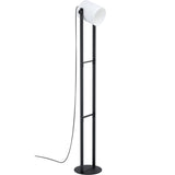 Lampadar vintage Eglo Hornwood 1 43429, E27, 28W, otel/lem/textil, 139.5 cm, Alb/Negru
