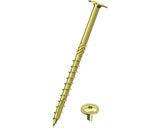Holsuruburi Autofiletante Cu Cap Plat Torx Dresselhaus 8x320 Mm Otel Zincat Galben, 50 Bucati, Pentru Constructii Din Lemn