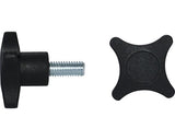 Suruburi Metrice Cu 4 Aripi De Strangere Dresselhaus 6x20 Mm 40mm Plastic Negru, 20 Bucati